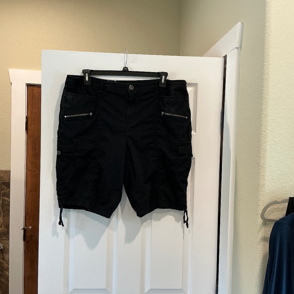 Style & Co Black Bermuda Shorts 18w